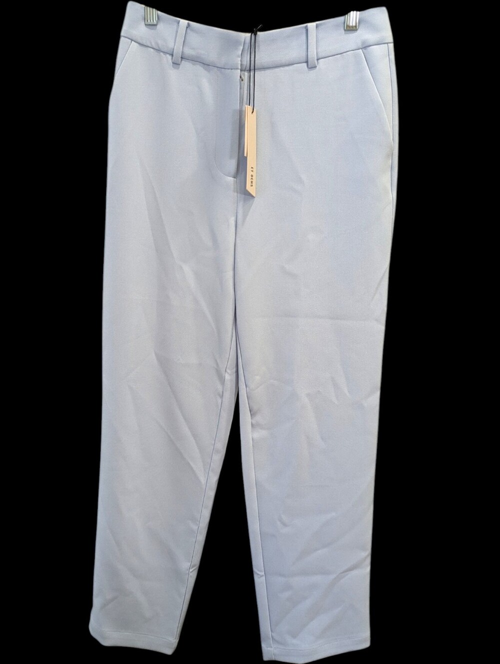 NEW ET OCHS Felix Pants 4 Periwinkle Blue High Rise Cigarette Stretch Tailored